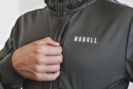 NOBULL Softshell Jacket Męskie - Kurtka Jasny Szare | PL-B36aVyG